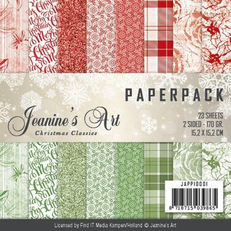 Papierpak - Jeanines Art - Kerst Classics